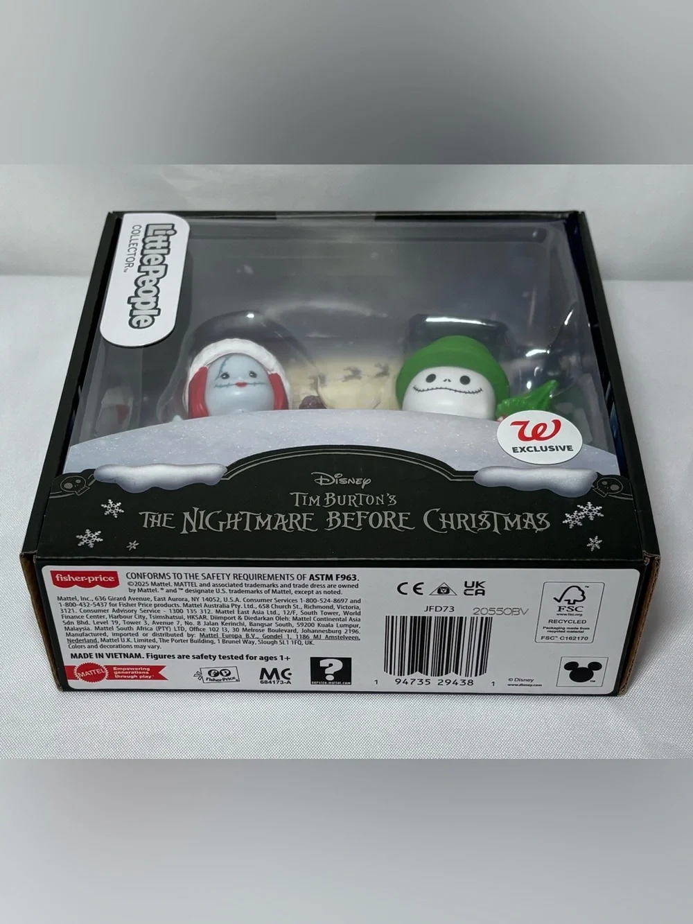 Fisher Price Little People Disney Nightmare Before Christmas Jack & Sally Figure
